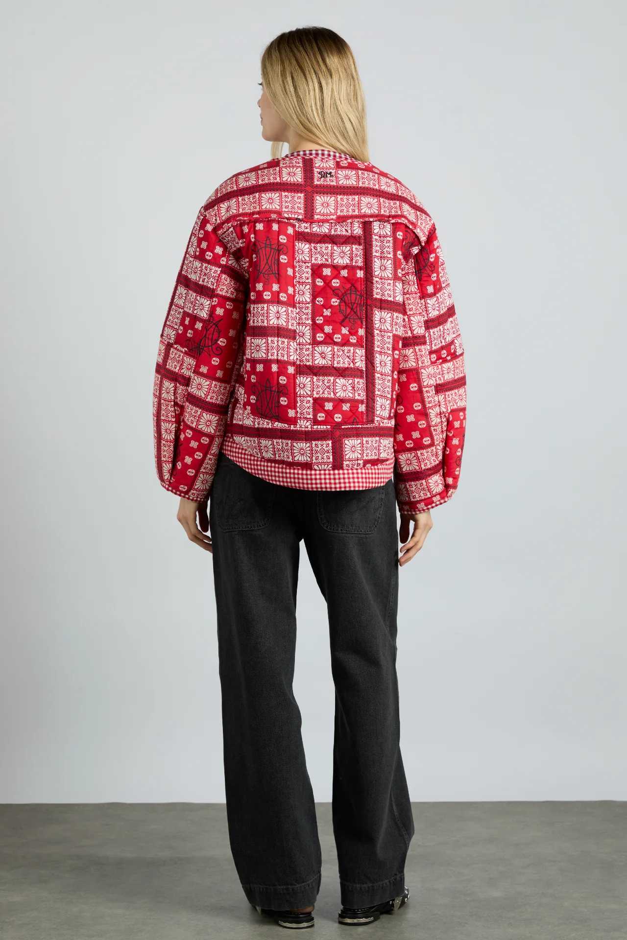 macy jacket - red bandana