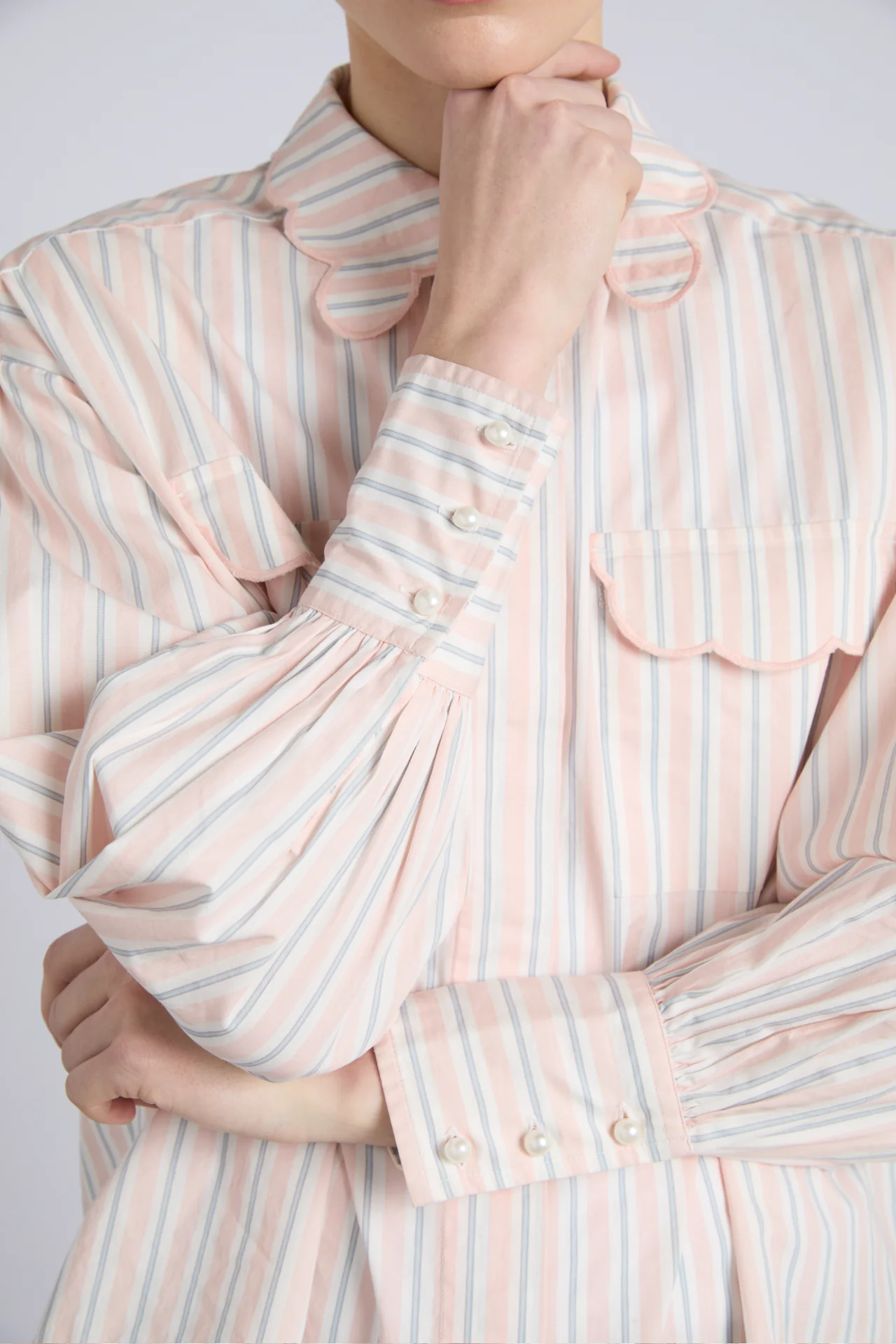 phoebe shirt - apricot business