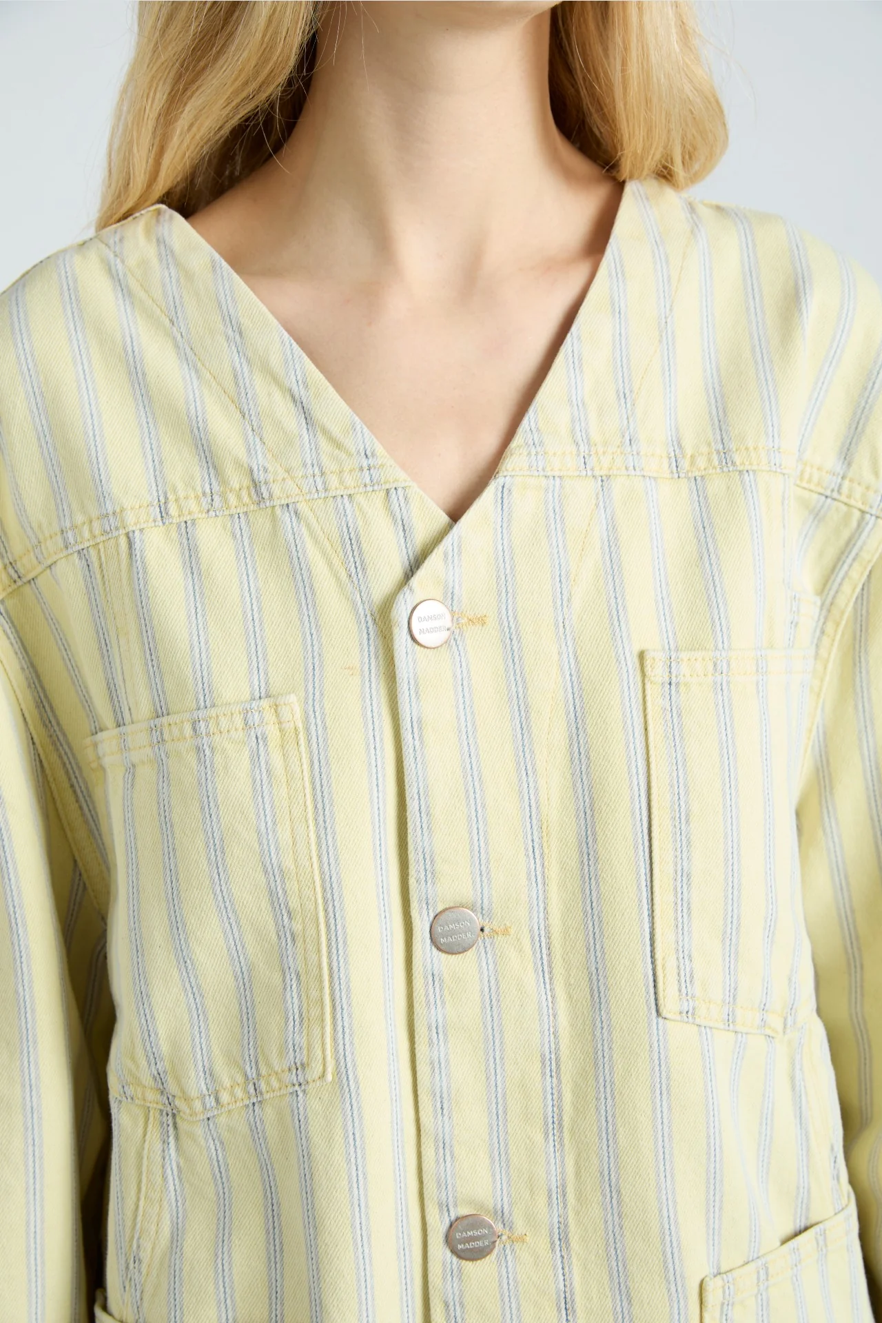 luca jacket - butter business stripe