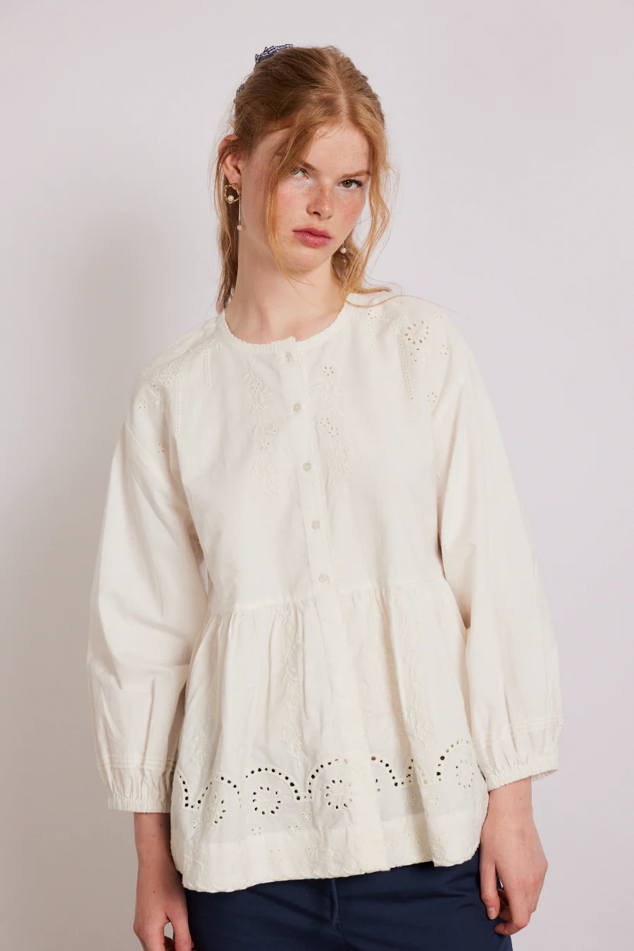gretchen blouse - white