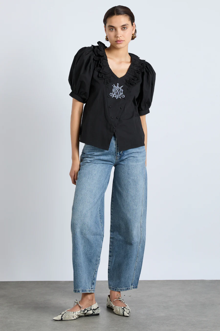 lottie blouse - black