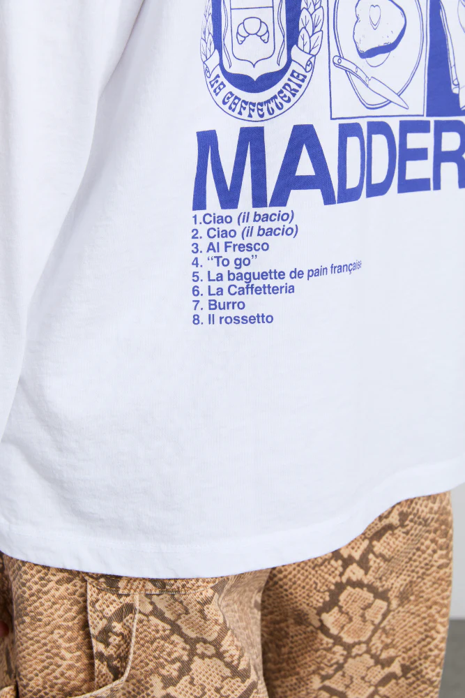 il bacio brunch long sleeve tee - white