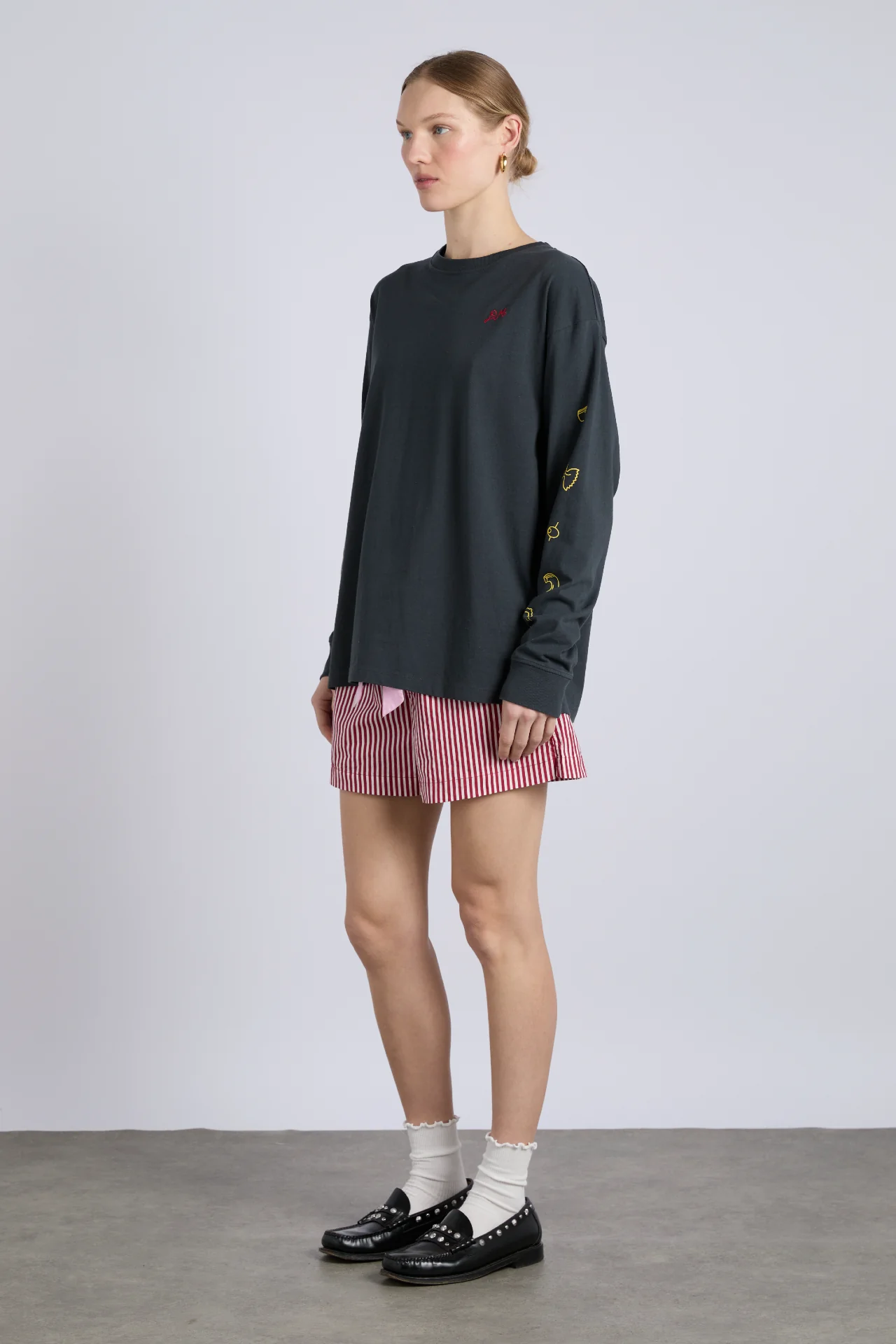 pizza party ls washed tee