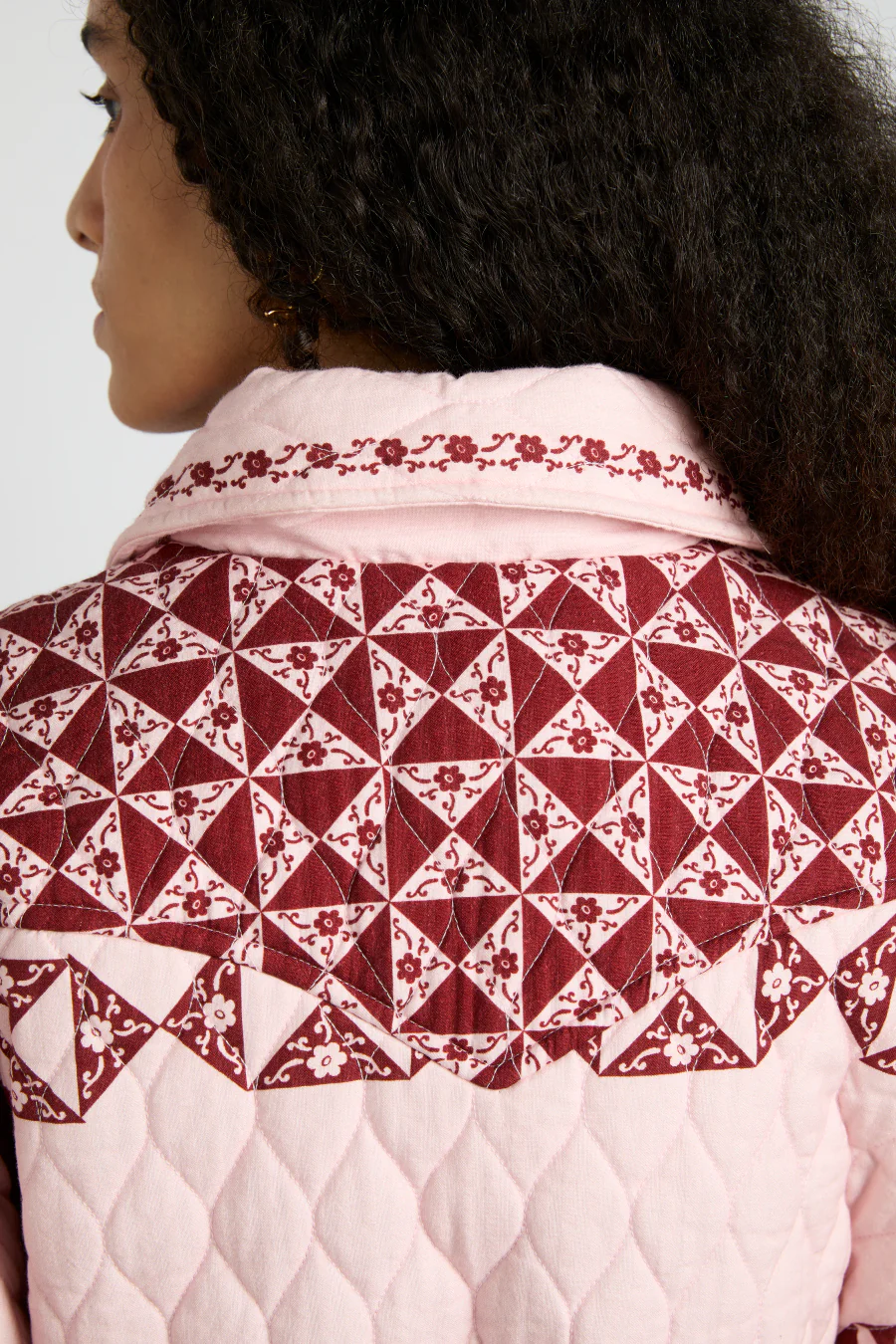 dahlia quilted coat - patchwork