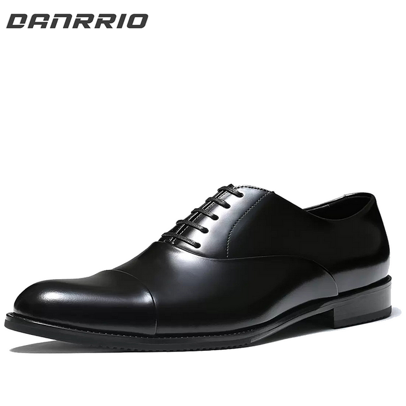 Bright Calf Leather Oxford Shoes