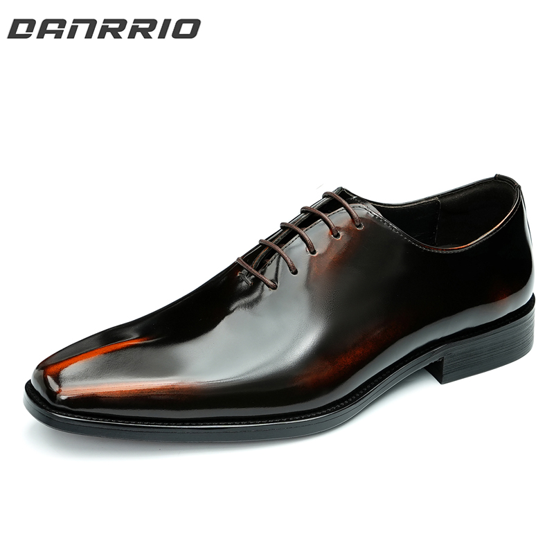 DANRRIO British Style Patent Leather Oxfod Shoes