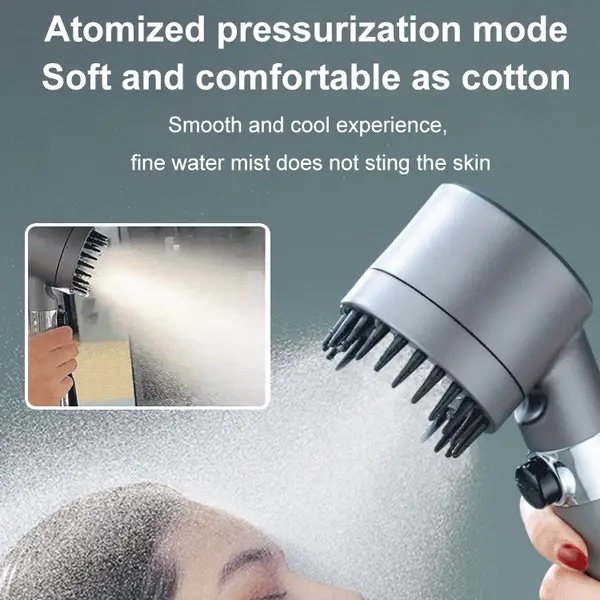 (🔥 HOT SALE NOW-70% OFF) -🎁German massage multifunctional one-button adjustment shower head