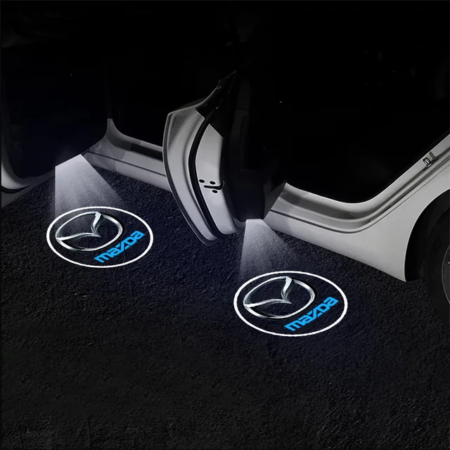 2pcs car door logo light Wireless Welcome light LED Laser Projector Logo Ghost Shadow Light Wireless Car Door Welcome light