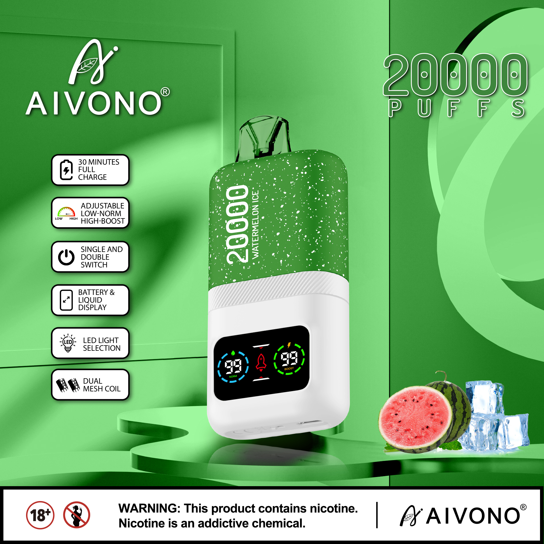 🔥Hot sale🔥AIVNO Magic 20000 Züge Einweg-Vape(5 % Nikotingehalt)