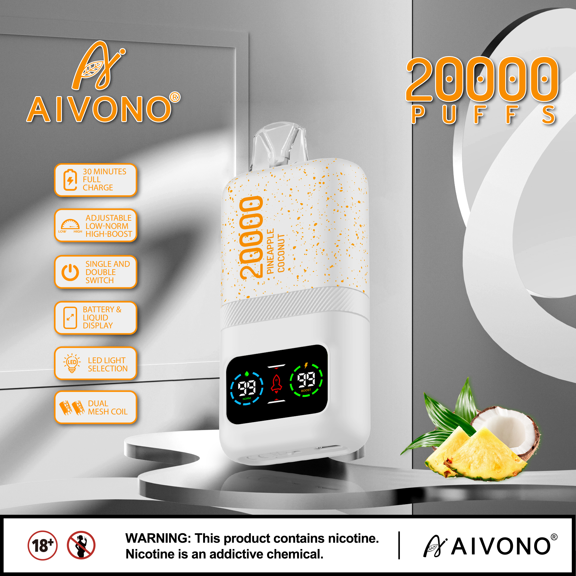 🔥Hot sale🔥AIVNO Magic 20000 Züge Einweg-Vape(5 % Nikotingehalt)