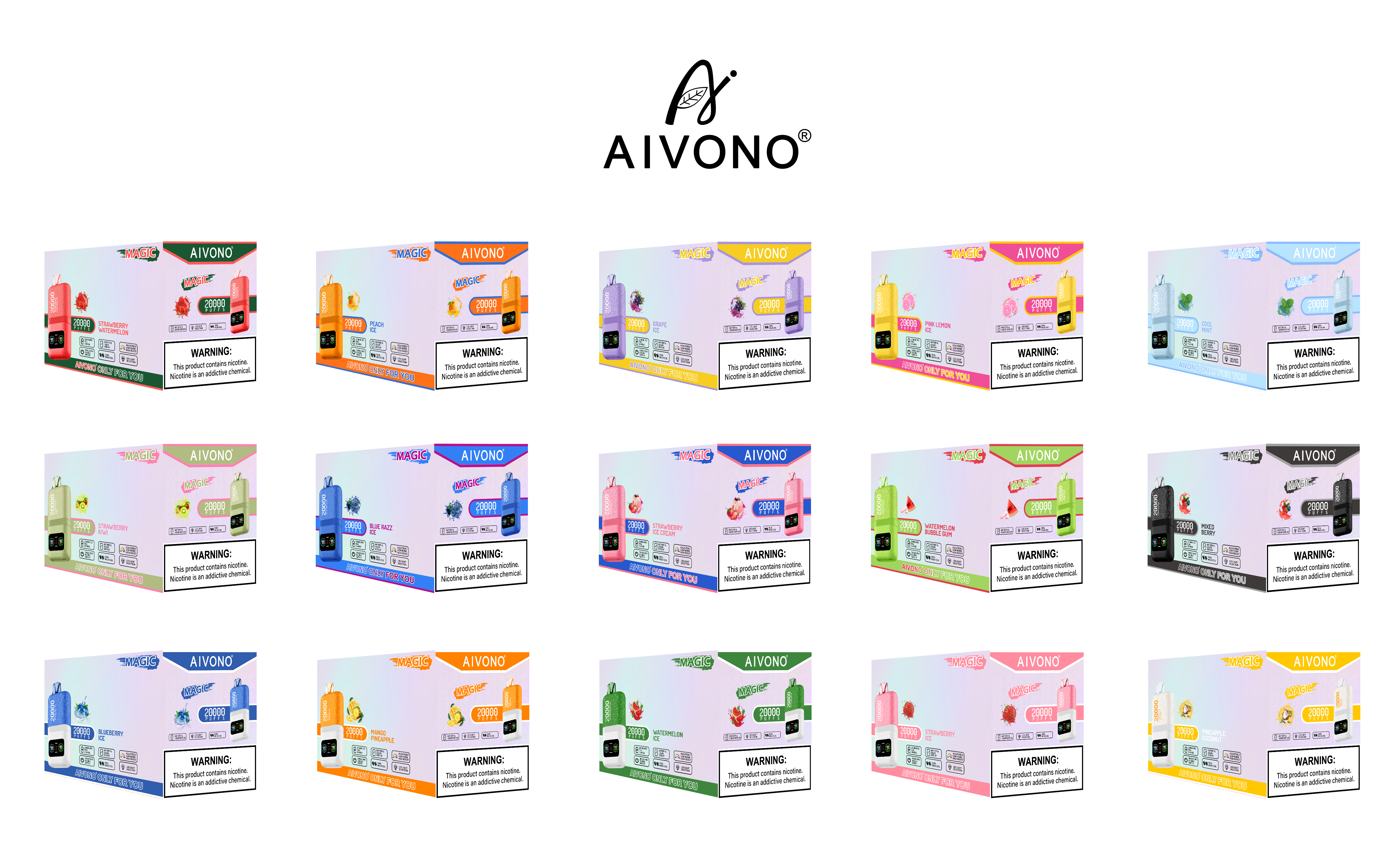 🔥Hot sale🔥AIVNO Magic 20000 Züge Einweg-Vape(5 % Nikotingehalt)