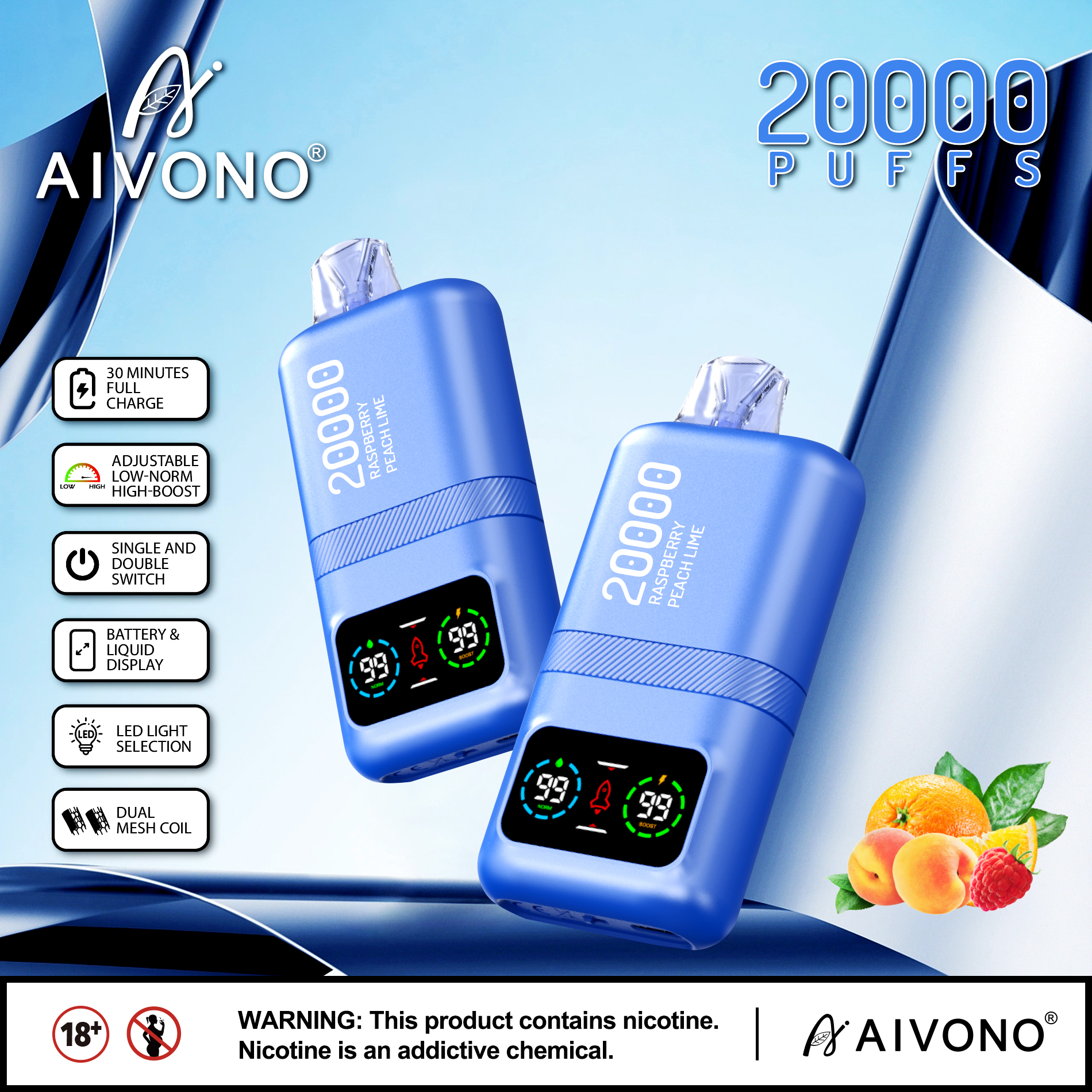 🔥Hot sale🔥AIVNO Magic 20000 Züge Einweg-Vape(5 % Nikotingehalt)