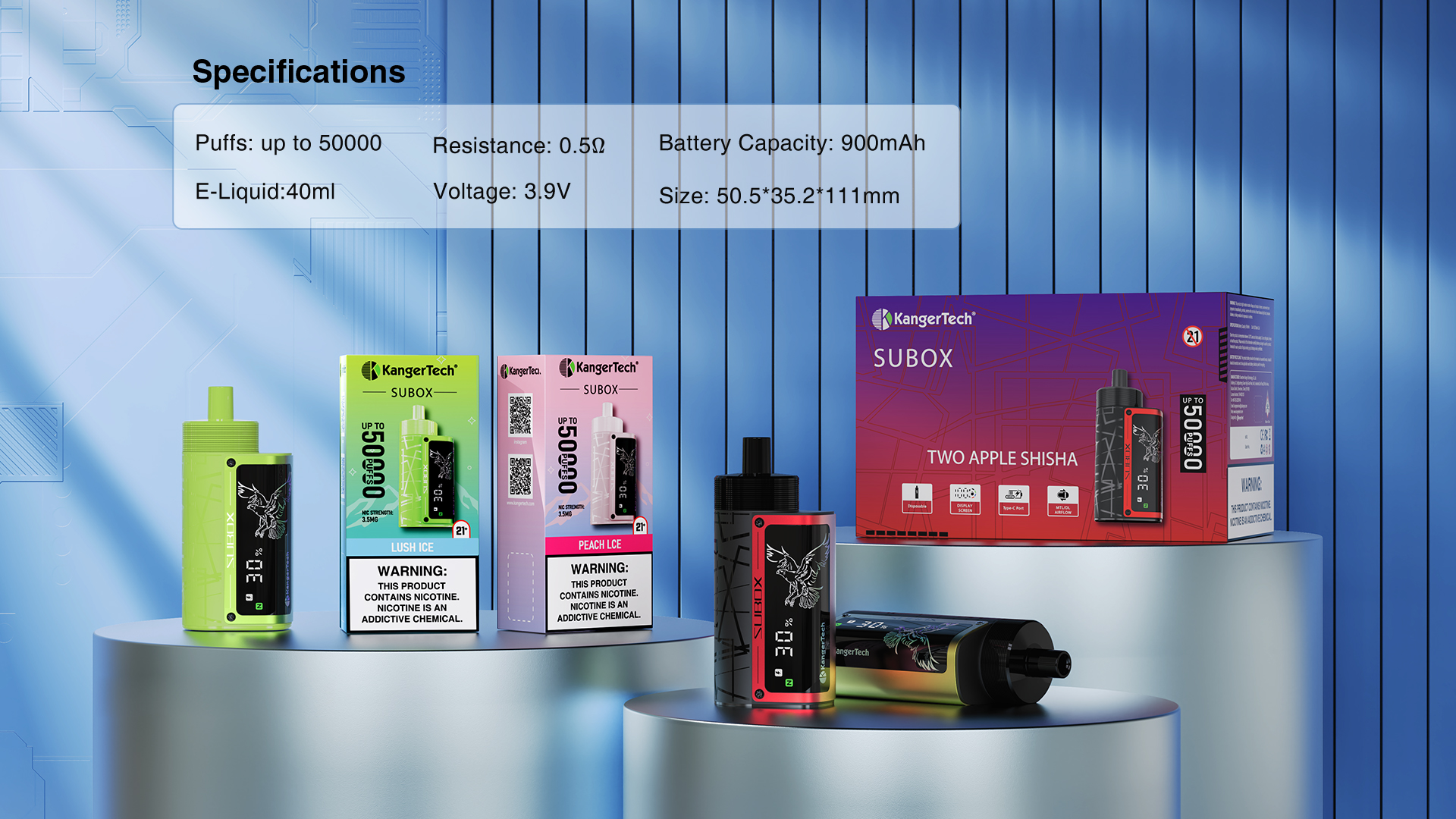 🌟New Arrival🌟 AIVONO - SUBOX Einweg-Vape mit 50.000 Zügen (0,5 % Nikotingehalt)