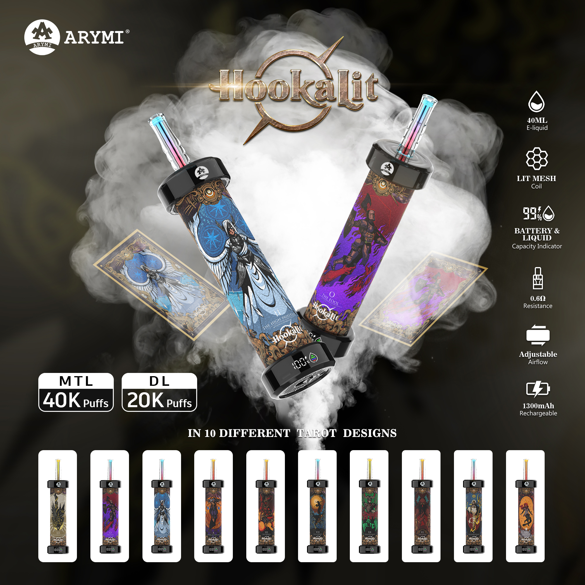 AIVONO-Arymi 40K Puffs(0.5 % Nikotingehalt)