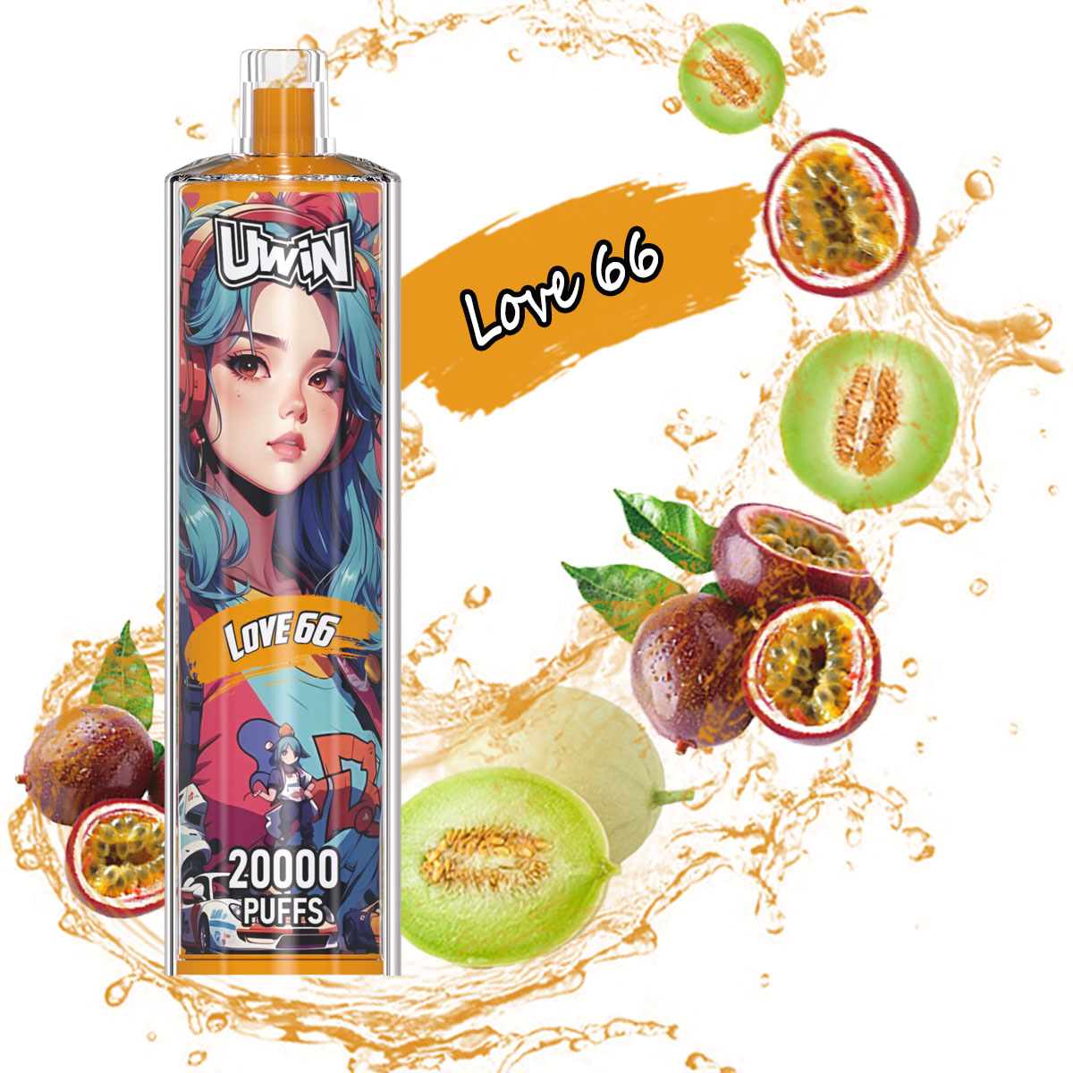 Uwin-SHISHA HOOKAH Crystal 20000 PUFFS (5 % Nicotine)