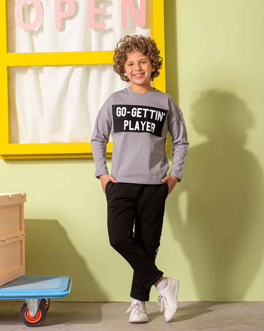 NEW GOAL  بيجامة اولادي وسط خريفي