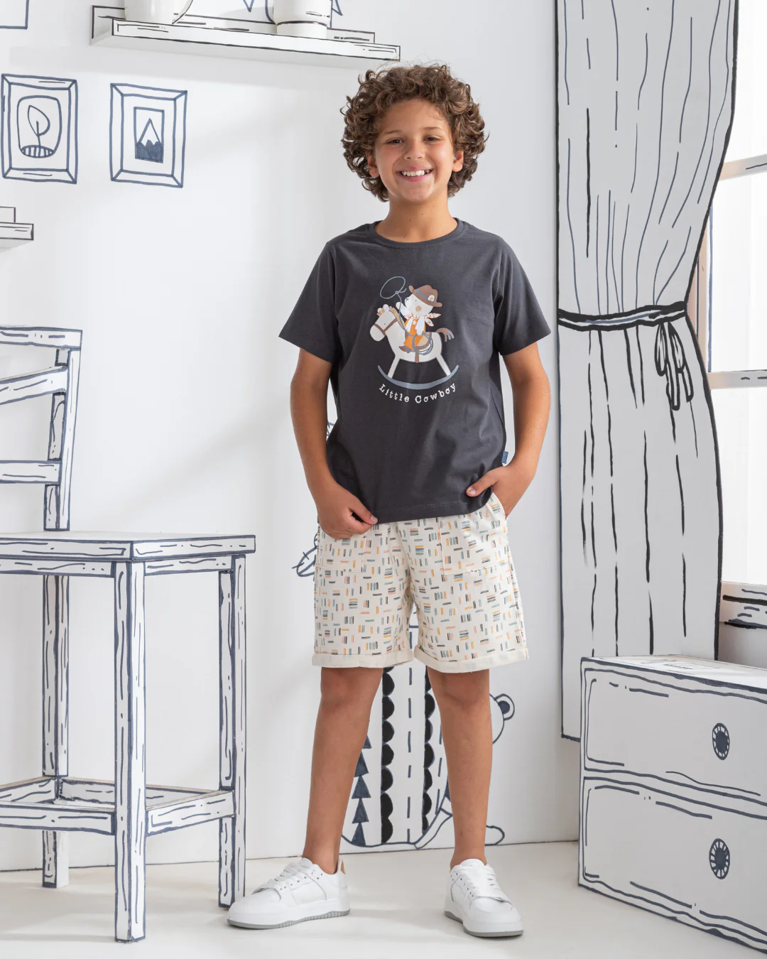 Little Cowboy   بيجاما اولادي نص كم