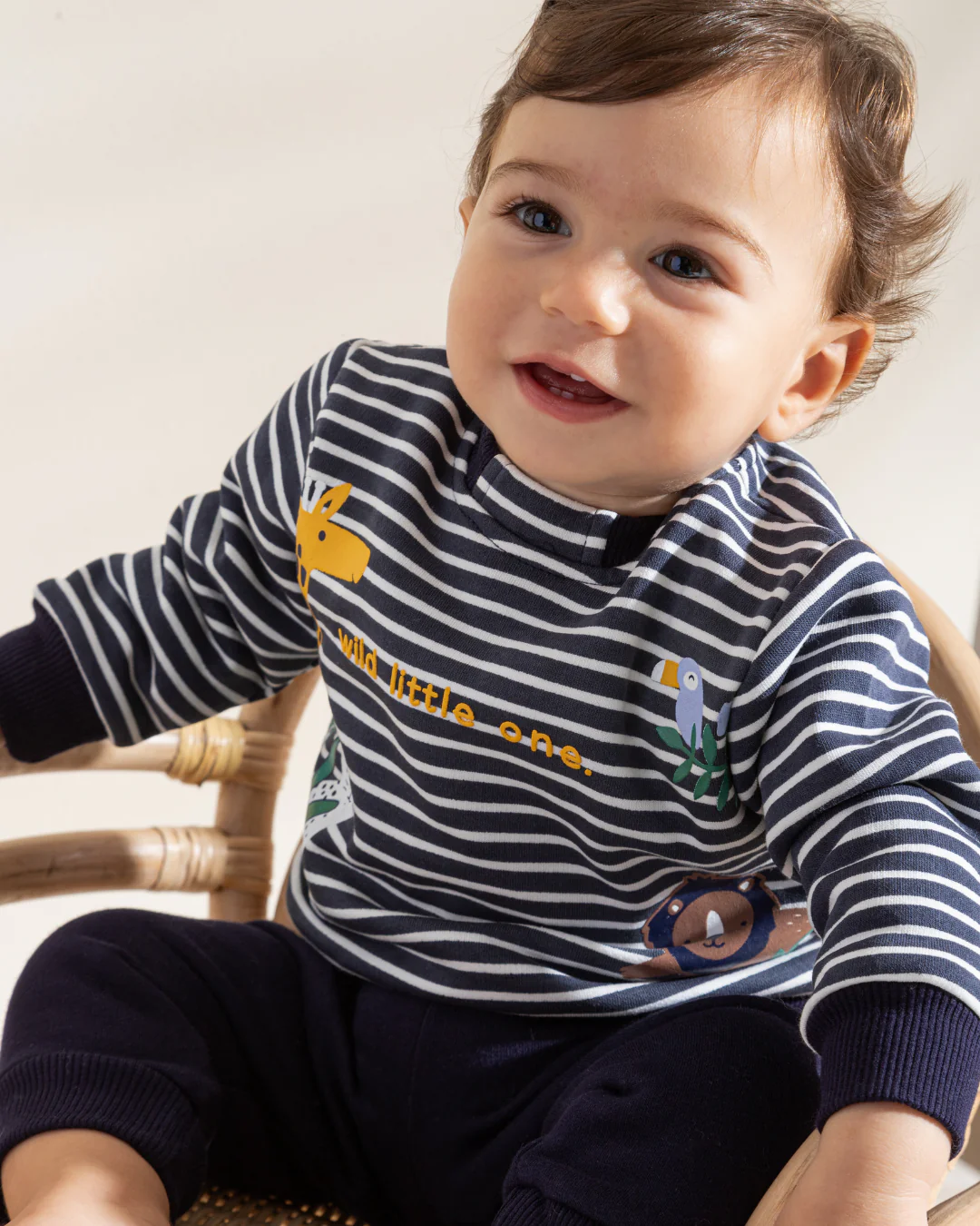 wild little one بيجاما أولادي مخطط