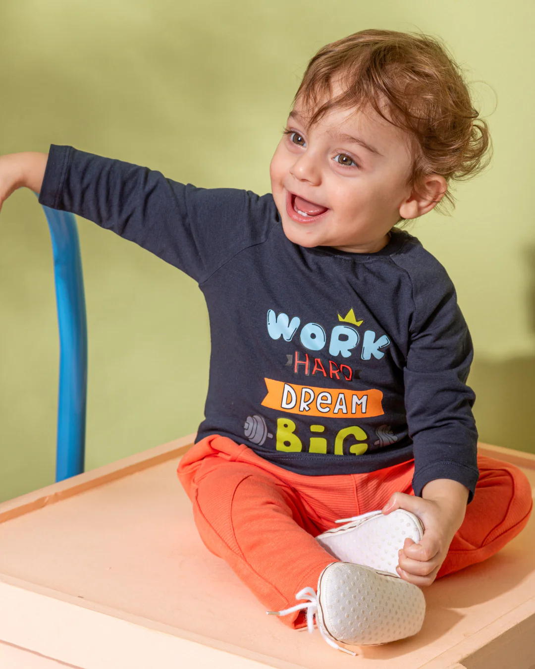 Work Hard NB بيجامه اولادي بيبي