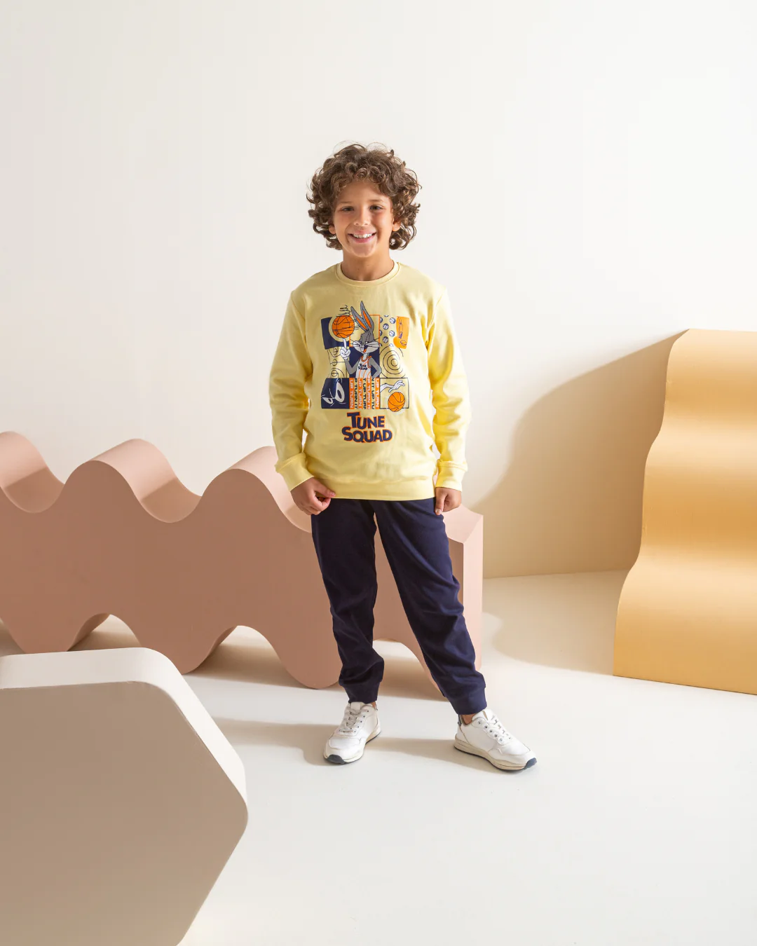 Tune Squad  بيجامه اولادي طقم طباعة انترلوك