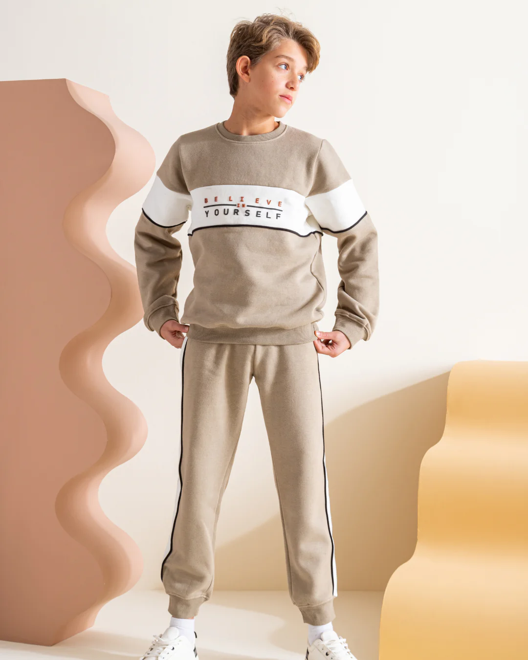 Belive  in your self بيجاما اولادي ميلتون قصات