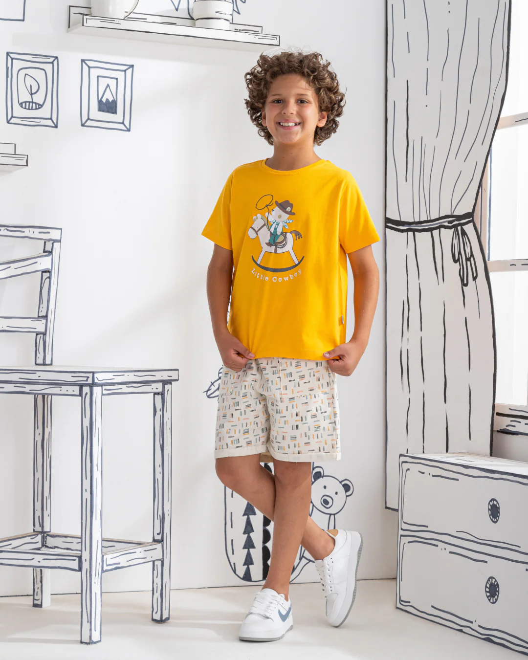Little Cowboy   بيجاما اولادي نص كم