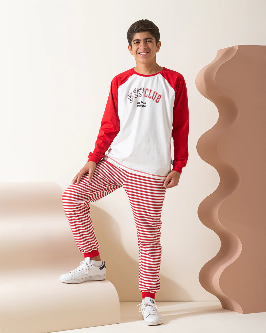 Sleep Club بيجاما اولادي كم طويل قطن * فسمر ميلتون