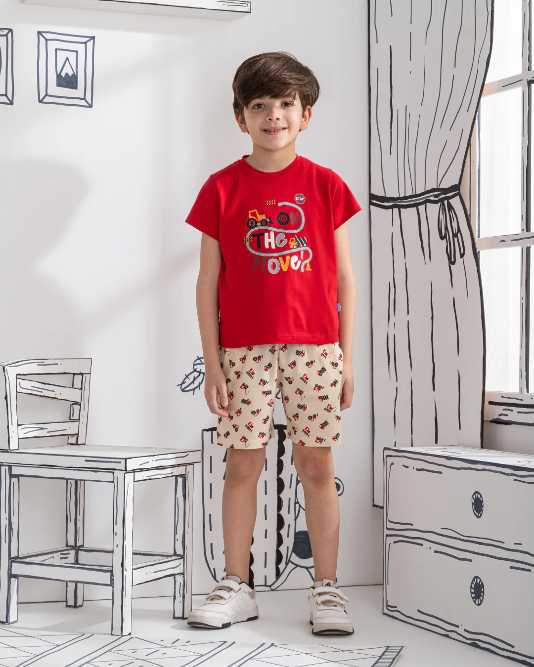 Trucks بيجاما اولادي نص كم