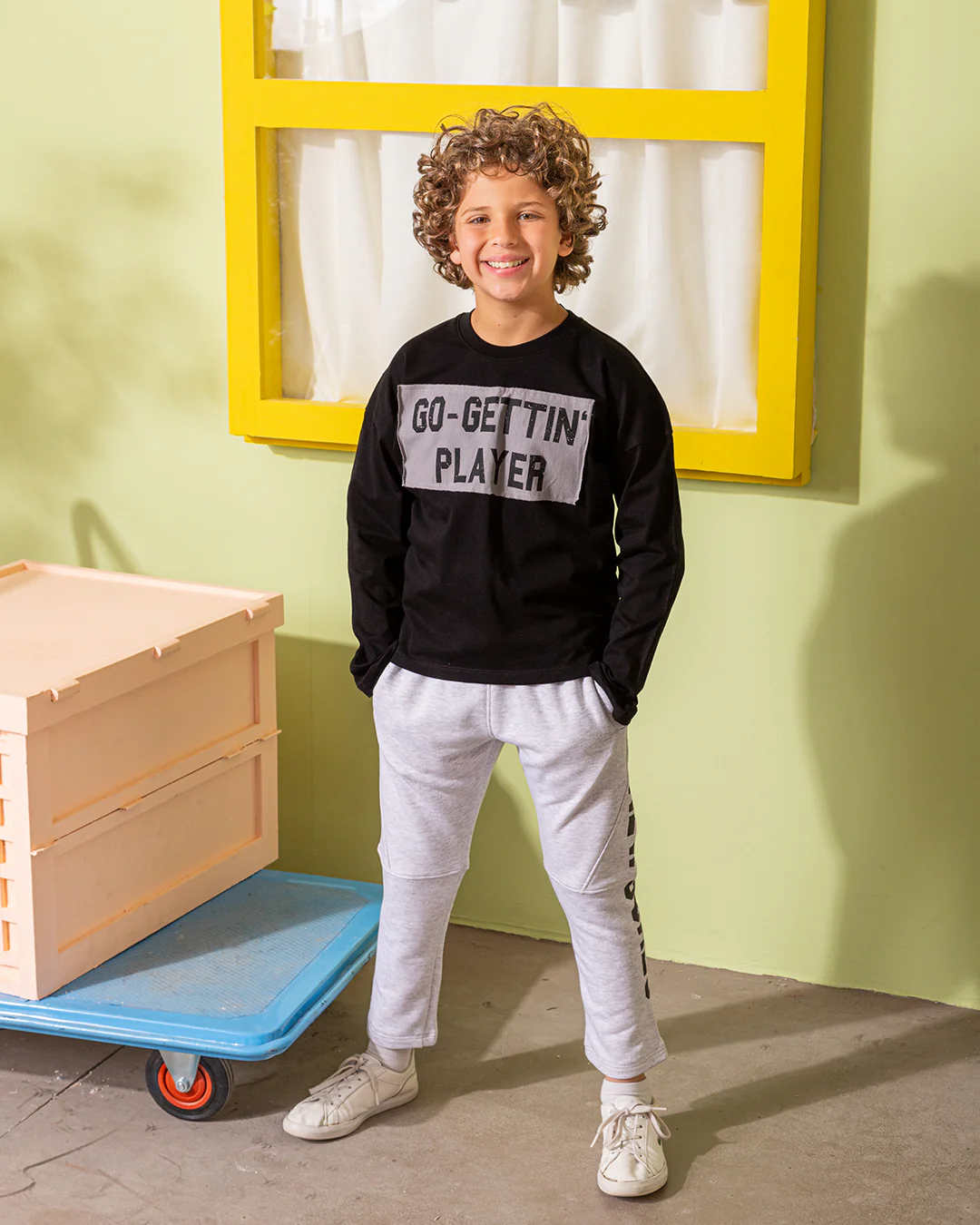 NEW GOAL  بيجامة اولادي وسط خريفي