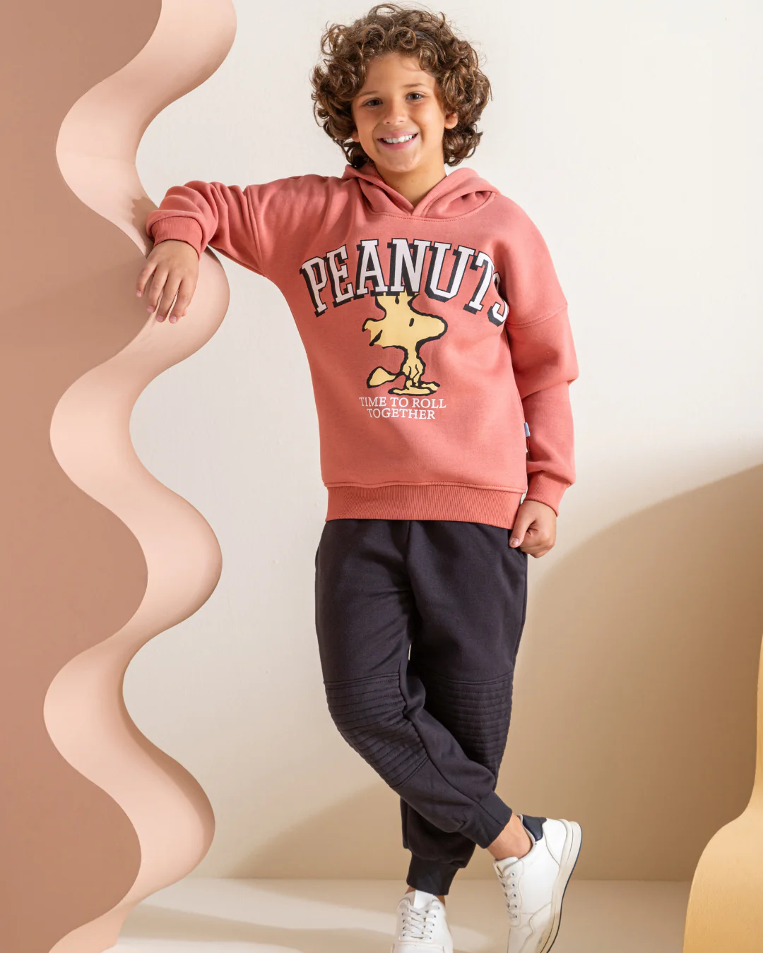 Peanuts بيجاما أولادي كُم طويل