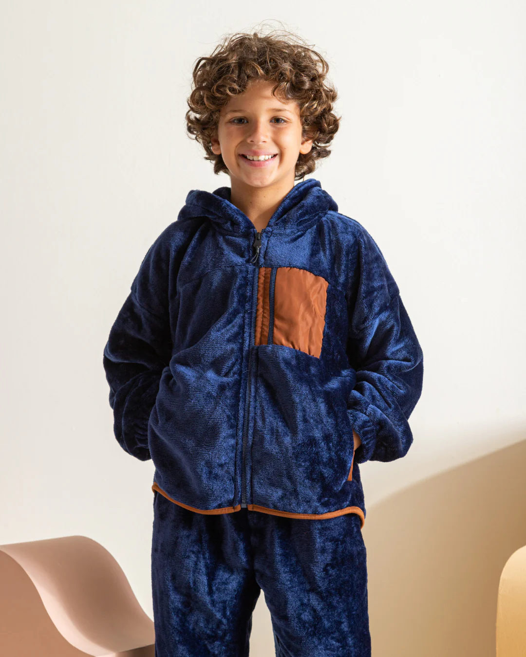 بيجاما اطفالي اولادي بكابيشون وسوستة بولار * وتر برووف