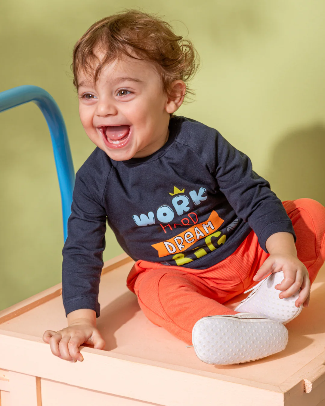 Work Hard NB بيجامه اولادي بيبي