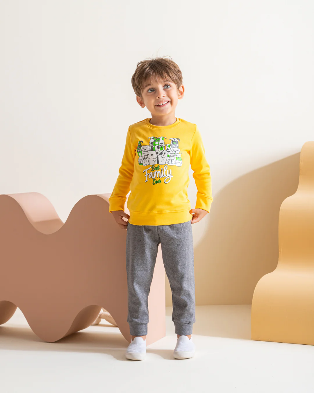 Best Family بيجامه اولادي طقم طباعة  انترلوك