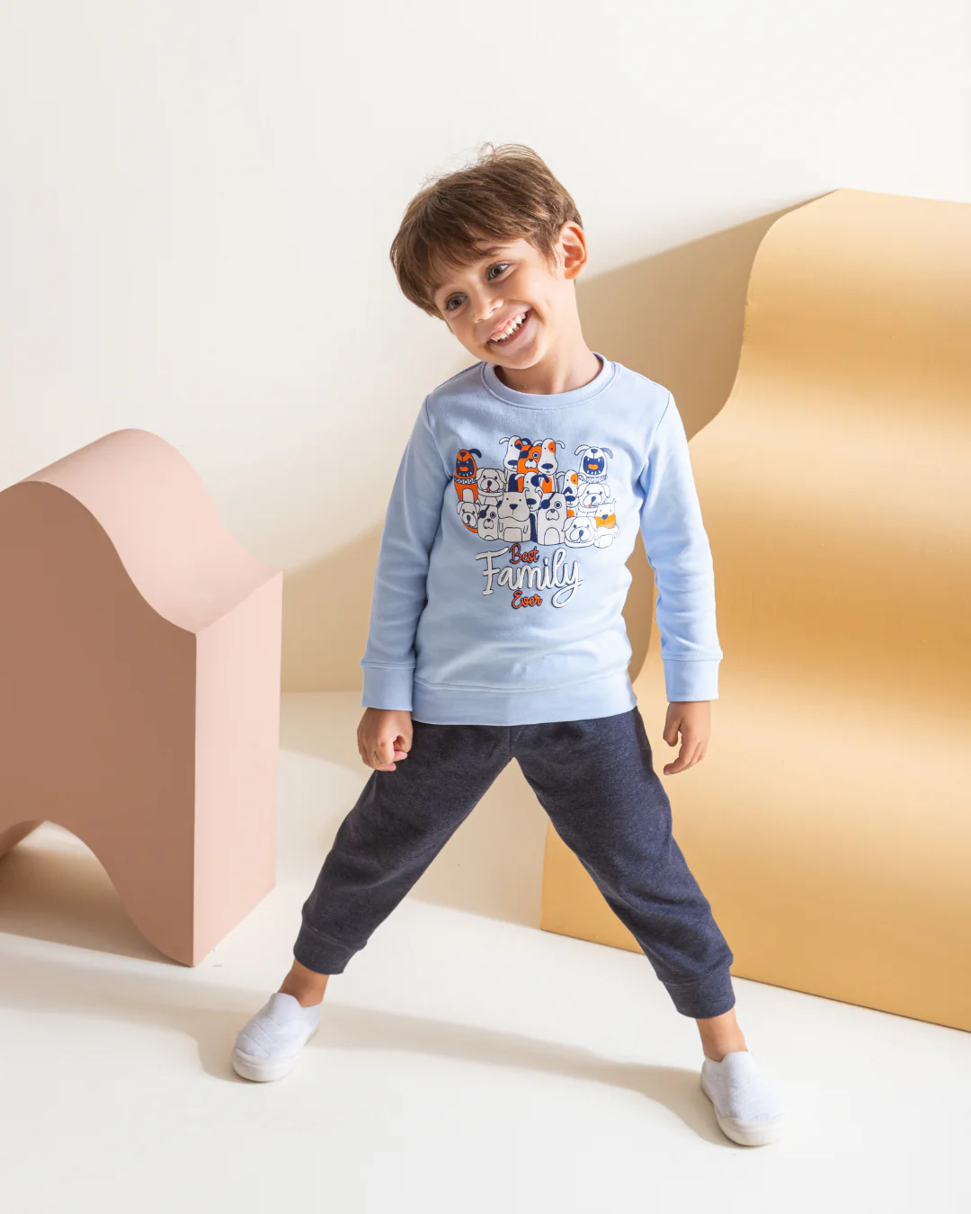 Best Family بيجامه اولادي طقم طباعة  انترلوك
