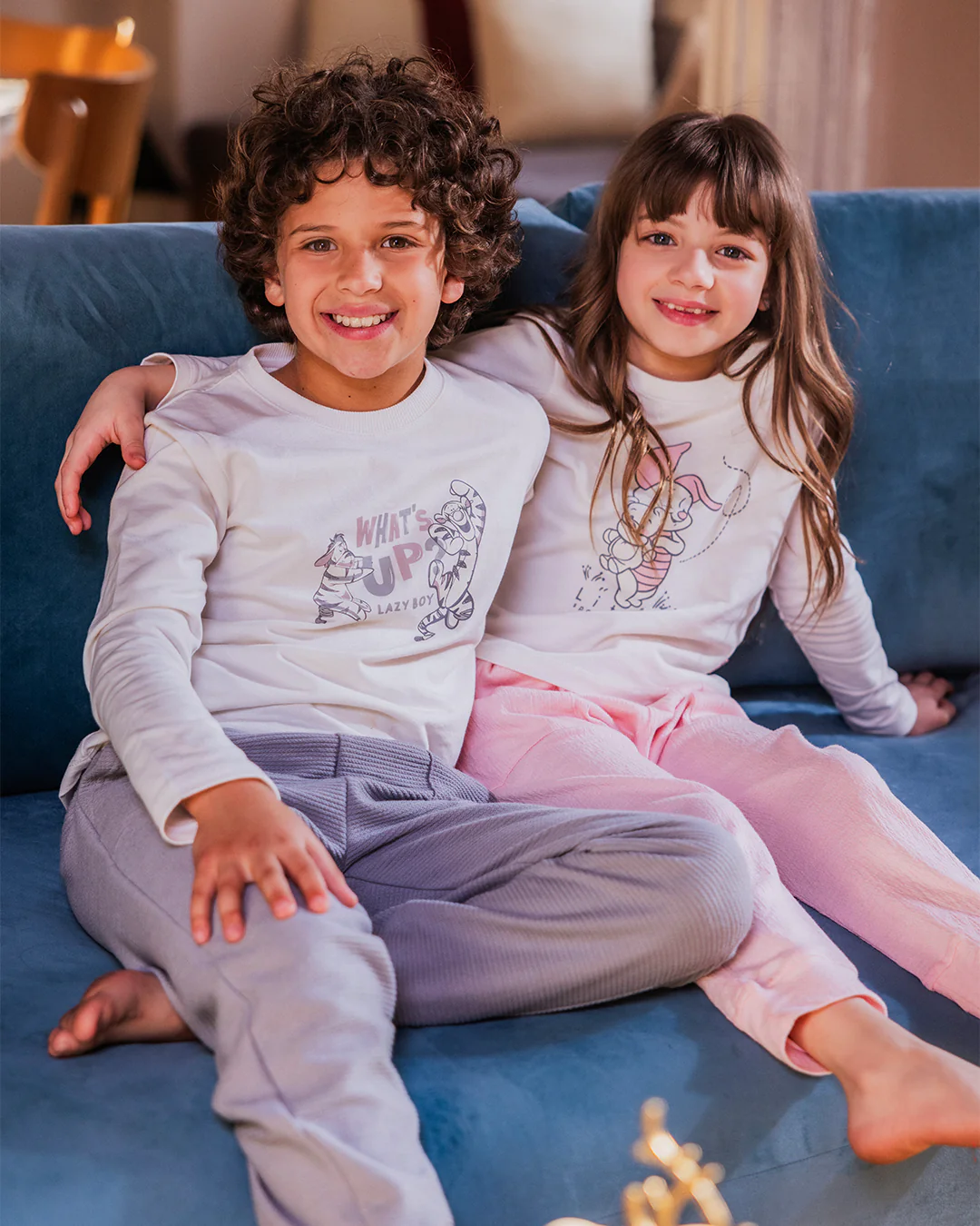 What's Up Lazy Boy بيجاما أولادي كُم طويل