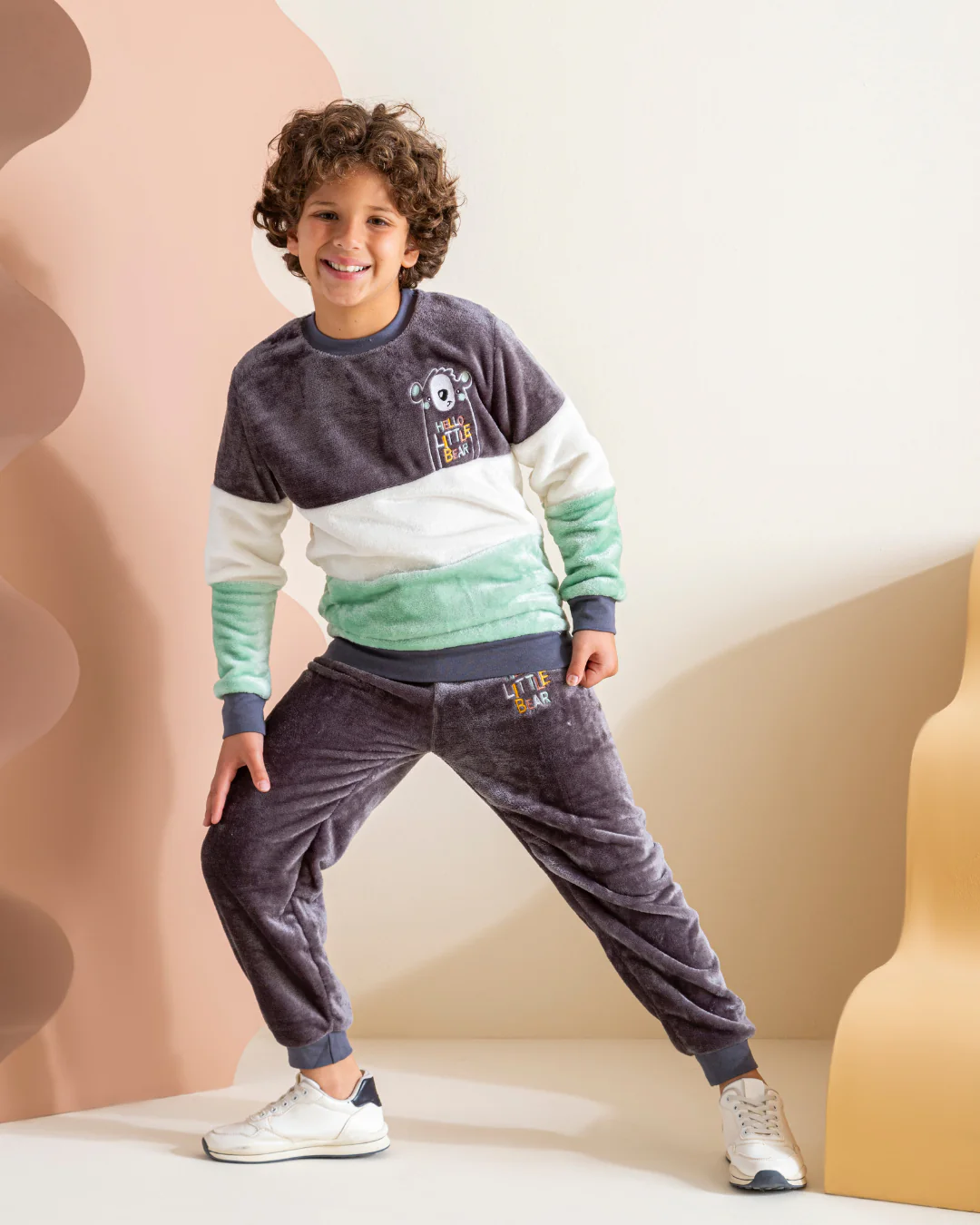 Hello Littel Bear بيجاما اطفالي اولادي بولار