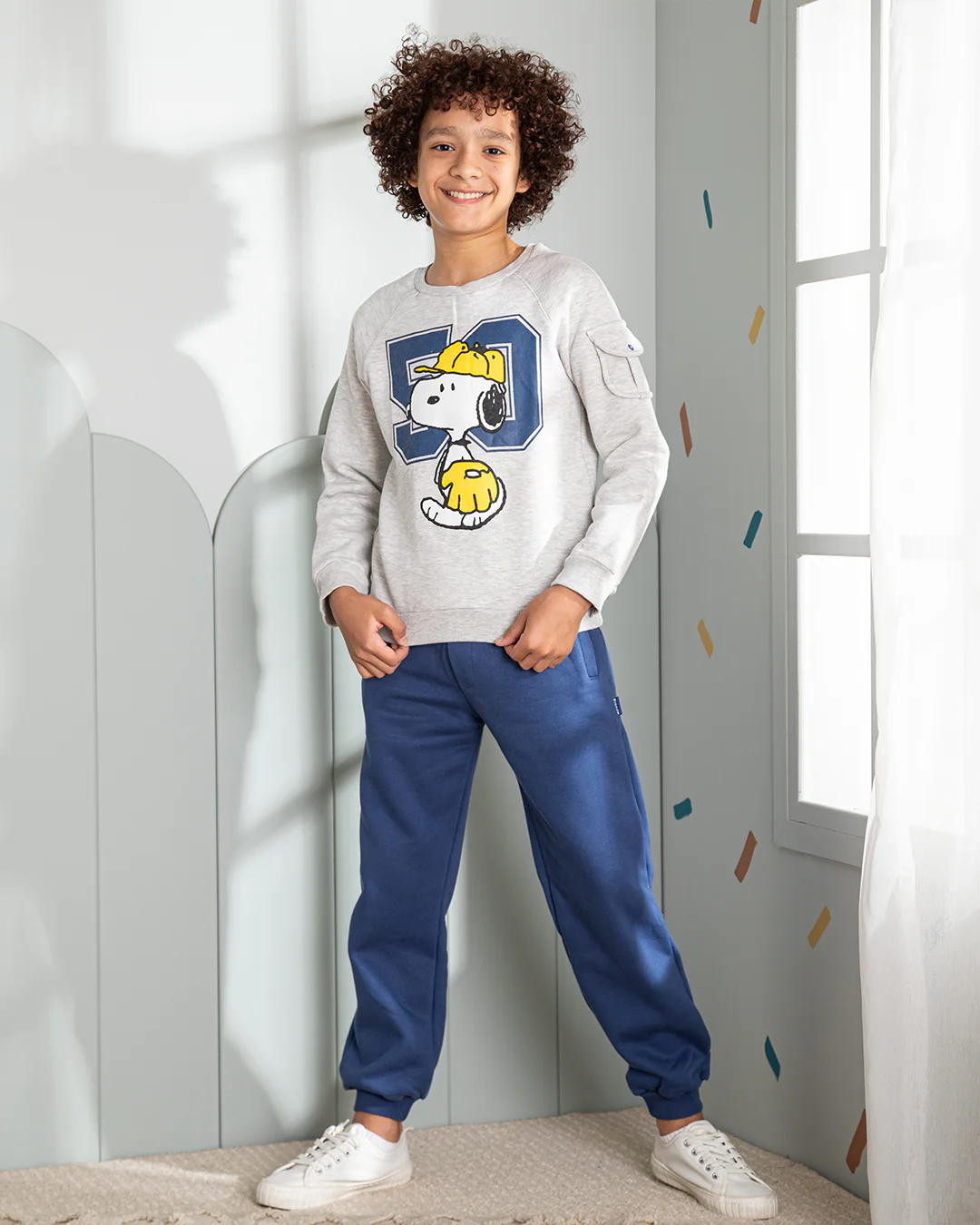 snoopy بيجامه اولادي ميلتون سنوبي