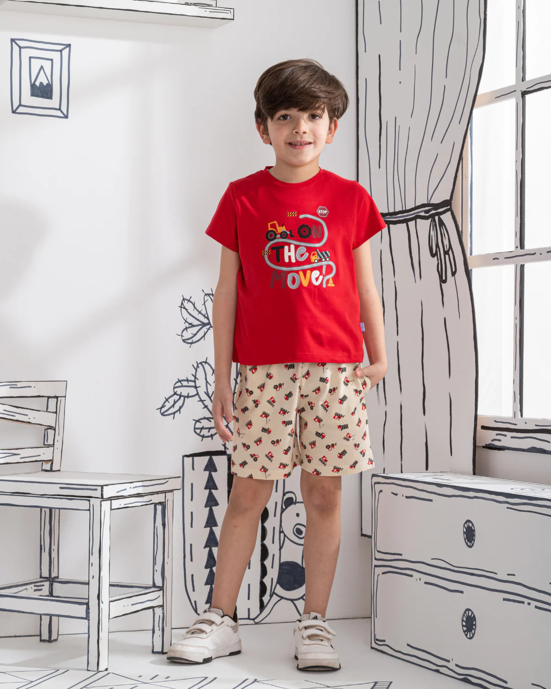 Trucks بيجاما اولادي نص كم