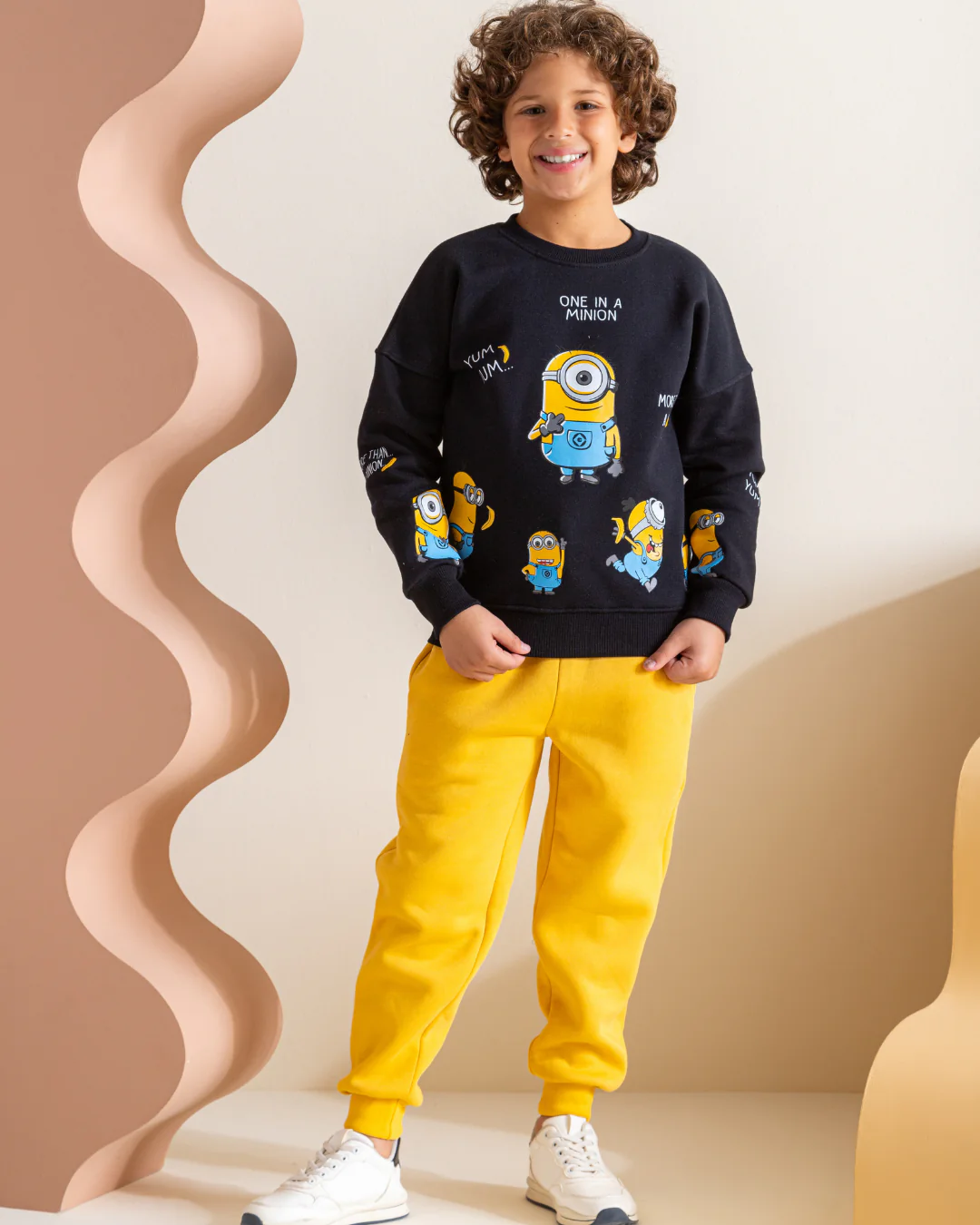 Minions بيجاما أولادي كُم طويل