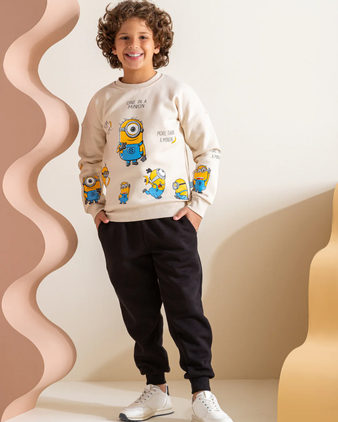 Minions بيجاما أولادي كُم طويل