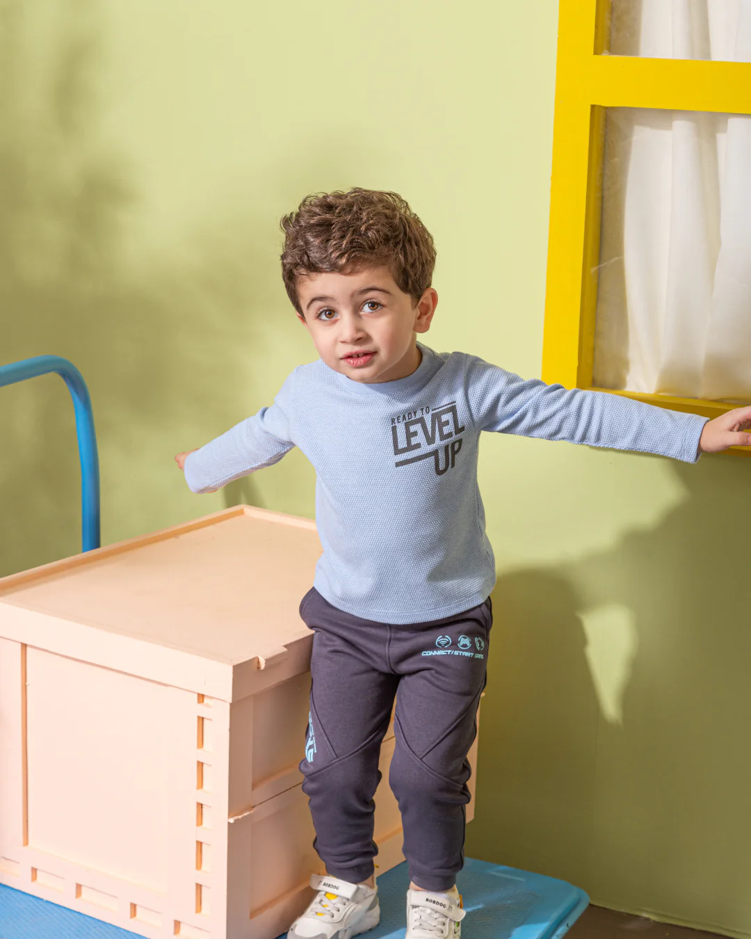 Level Up بيجامه اولادي وسط خريفي