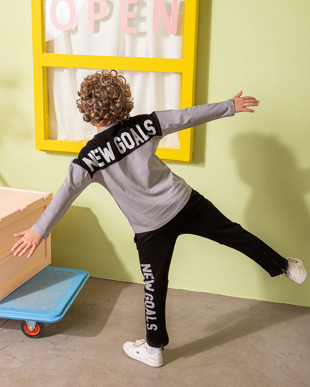 NEW GOAL  بيجامة اولادي وسط خريفي