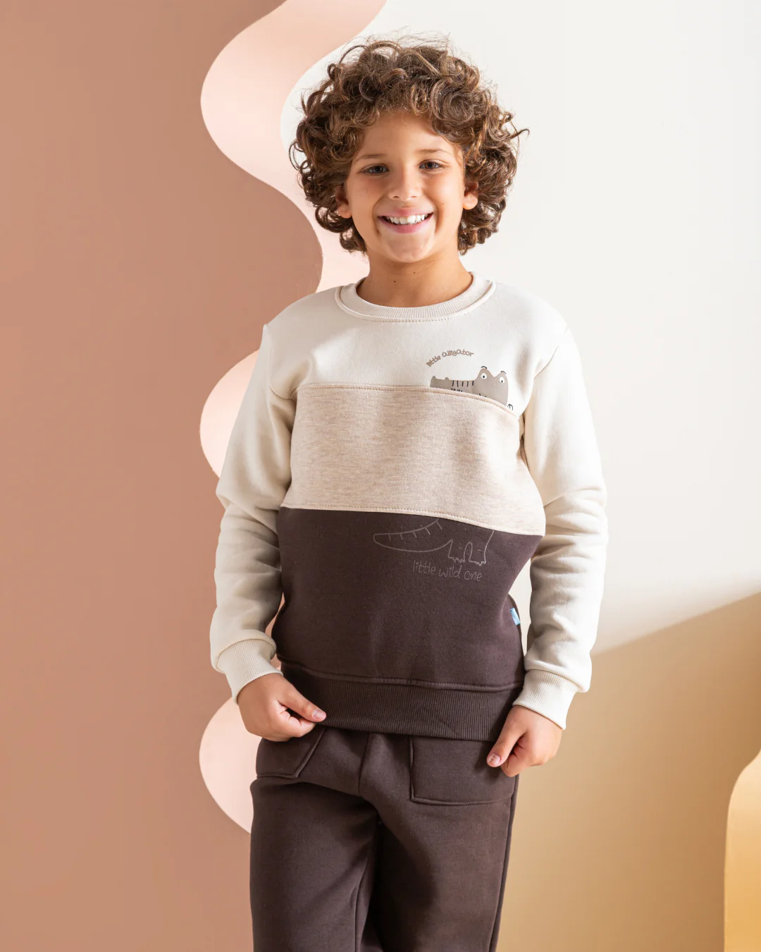 Alligator بيجاما أولادي كُم طويل