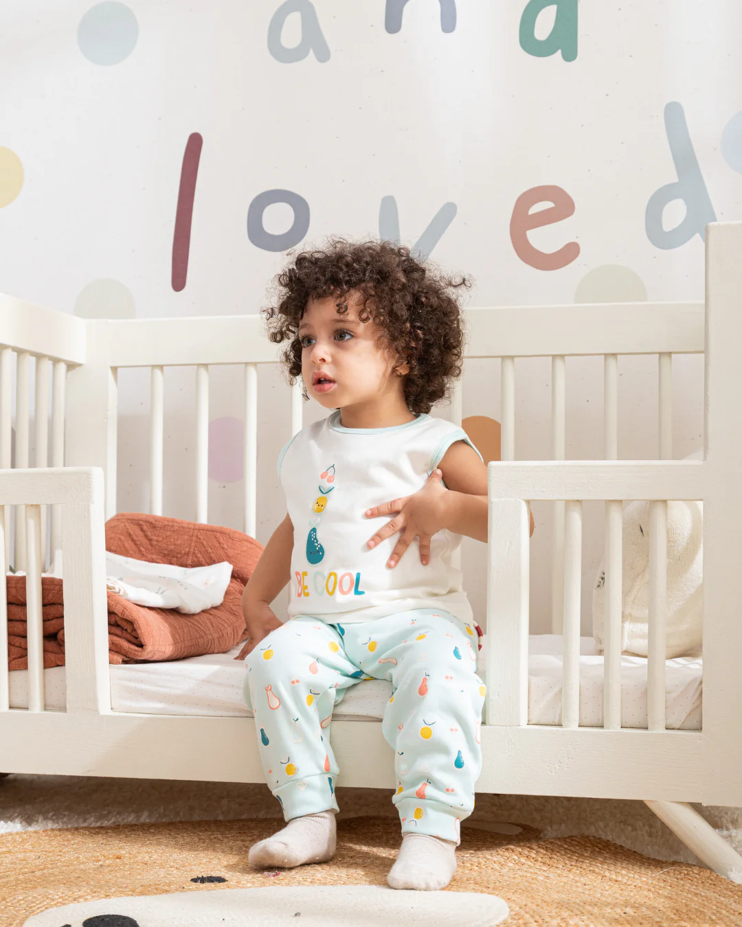 Be Cool بيجاما بيبي اولادي  توب كت وبنطلون قطن