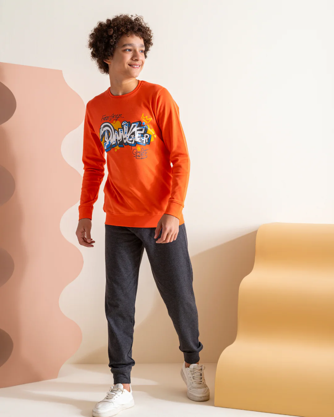 Danger بيجامه اولادي طباعة انترلوك