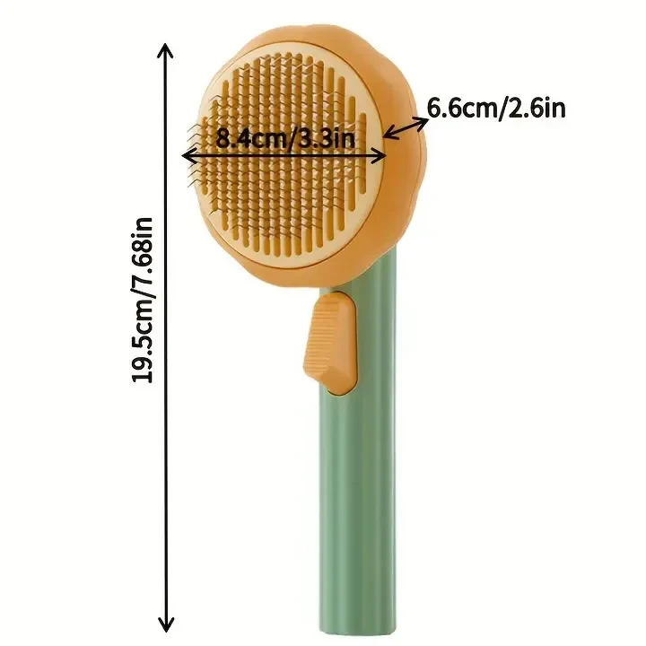 Pumpkin-Shaped Pet Grooming Brush