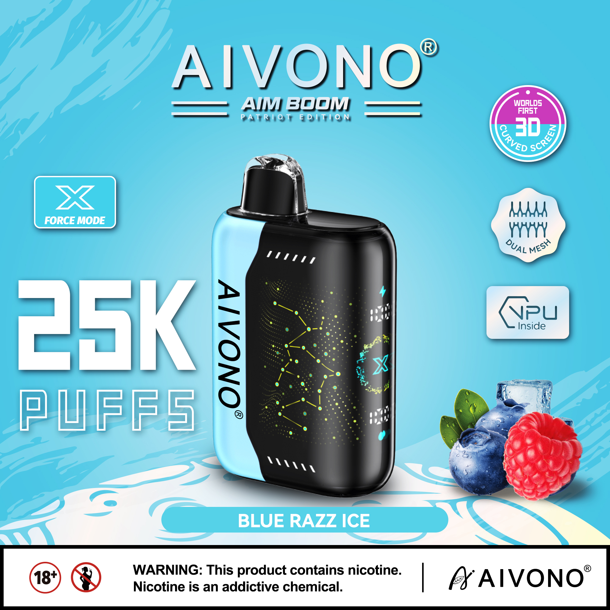 🔥Hot sale🔥AIVONO AIM BOOM 25000 Puffs(5 % Nikotingehalt)