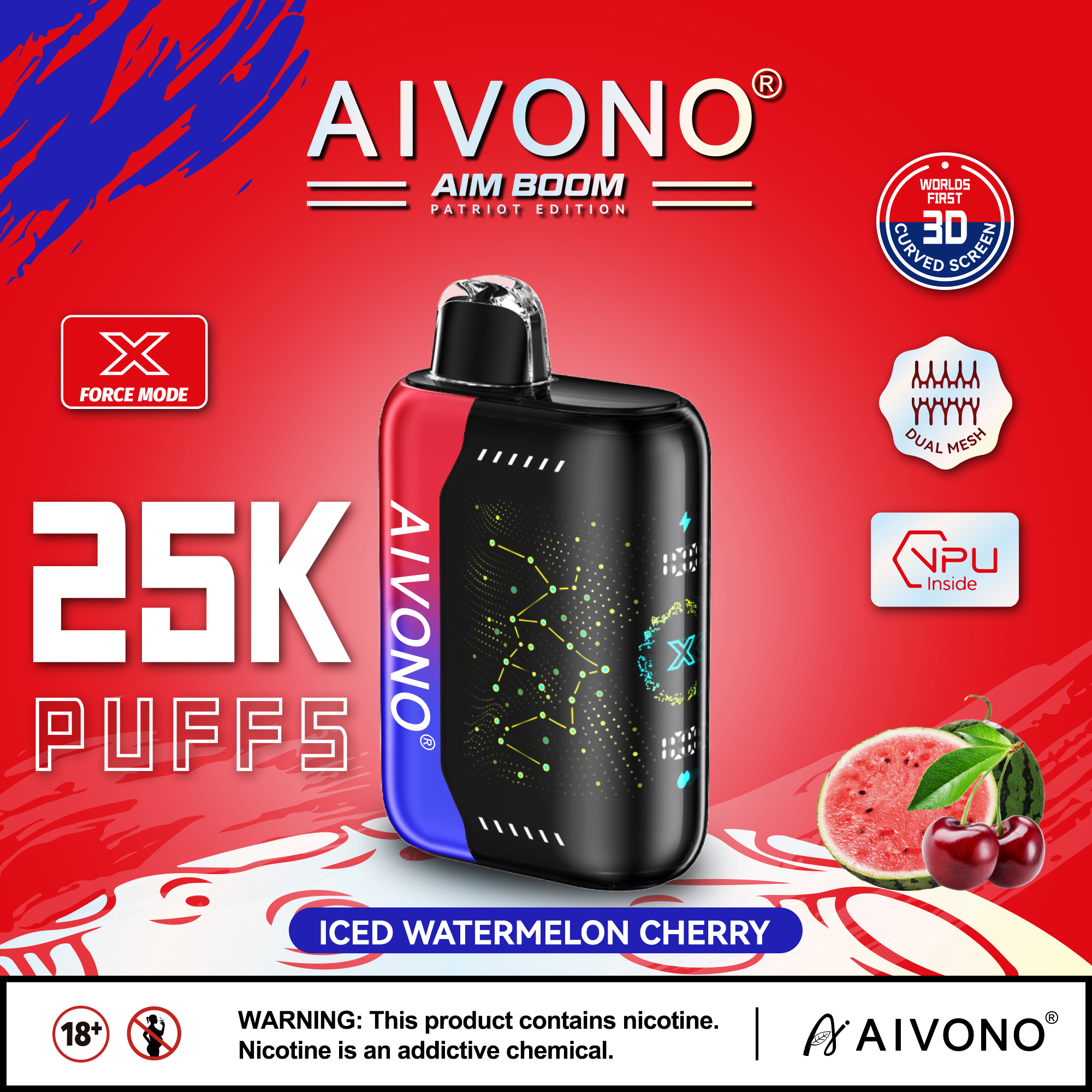 🔥Hot sale🔥AIVONO AIM BOOM 25000 Puffs(5 % Nikotingehalt)