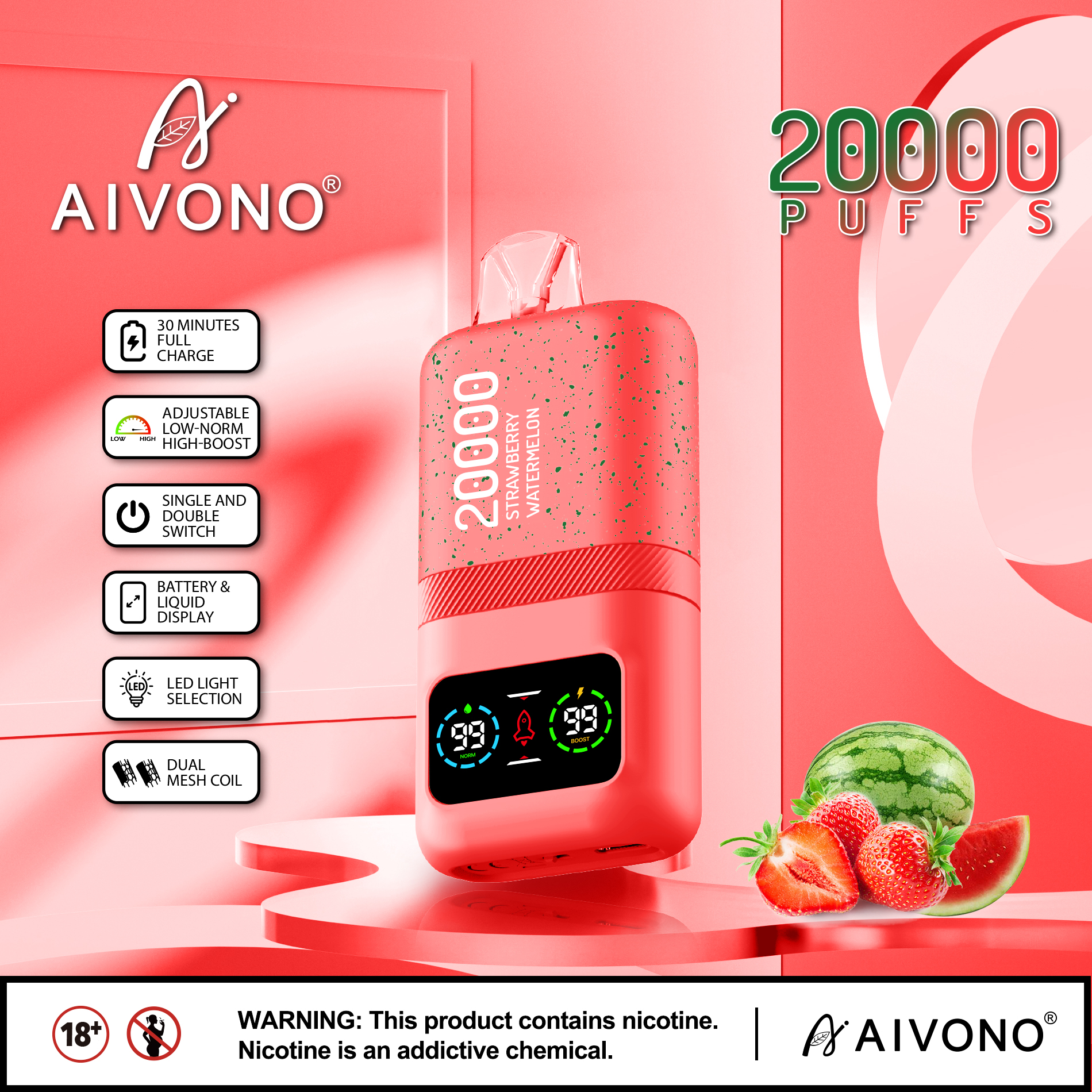 🔥Hot sale🔥AIVONO Magic 20000 Puffs(5 % Nikotingehalt)