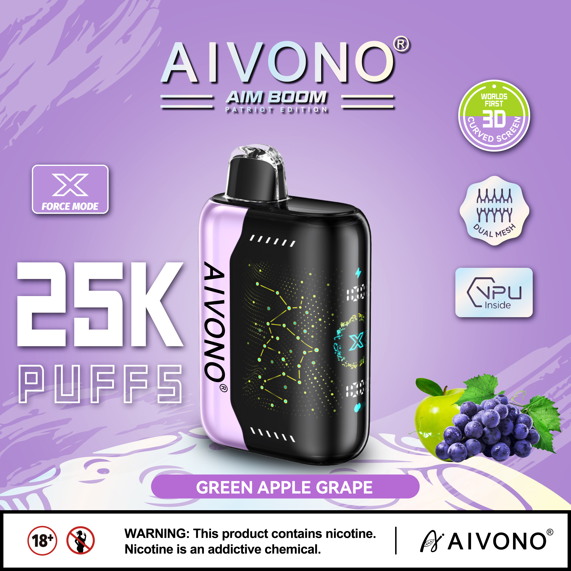 🔥Hot sale🔥AIVONO AIM BOOM 25000 Puffs(5 % Nikotingehalt)